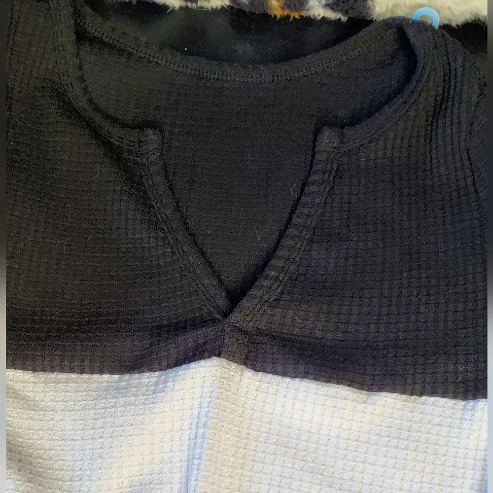 Two Waffle Knit Tops. NWOT - Picture 4 of 9